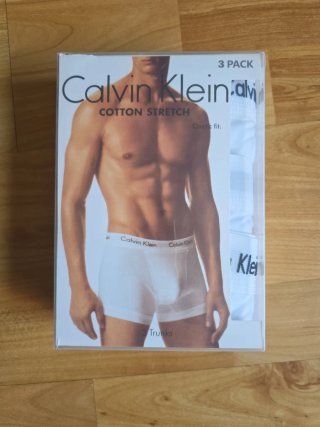 Lote 3 Boxers Calvin Klein Blancos Largos