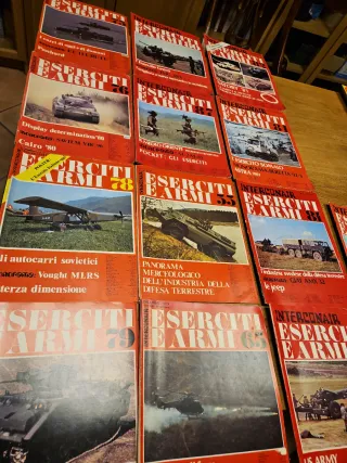 13 riviste vintage INTERCONAIR ESERCITI E ARMI.