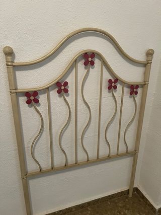 2 cabeceros de cama individual metal