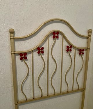 2 cabeceros de cama individual metal