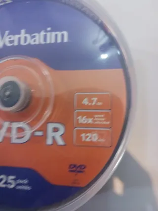 Tarrina DVD-R Verbatim 25 unidades