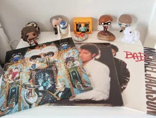 Vinilos Michael Jackson Dangerous Bad y Thriller