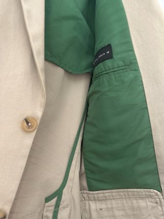 Americana Purificación García Beige Verde