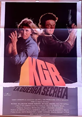 Lámina Cine KGB La Guerra Secreta 1985