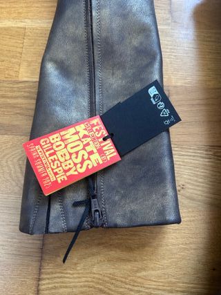 Botas Zara Kate Moss Talla 37 Negro/Dorado