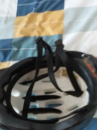 Casco bicicleta azul niño