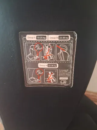 Silla coche grupo 2/3 con isofix