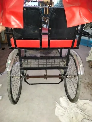 Bicicleta Clásica 3 Ruedas con Toldo