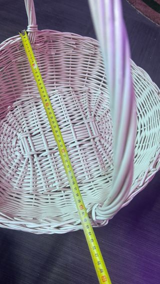 3 Cestas XL Mimbre (2 Blancas, 1 Marrón)