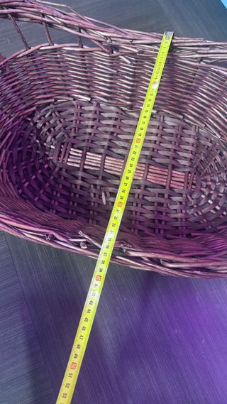 3 Cestas XL Mimbre (2 Blancas, 1 Marrón)