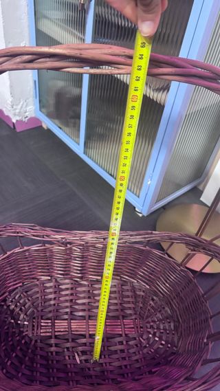 3 Cestas XL Mimbre (2 Blancas, 1 Marrón)