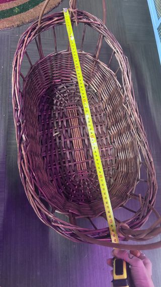 3 Cestas XL Mimbre (2 Blancas, 1 Marrón)