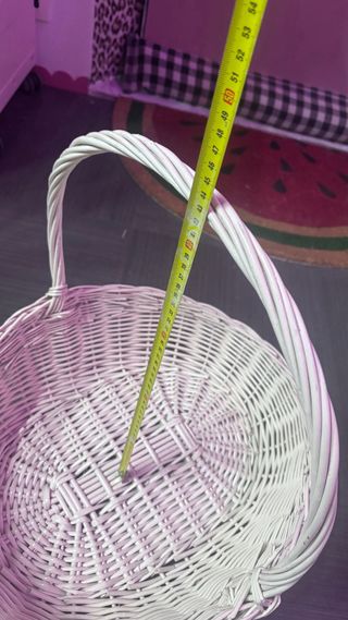 3 Cestas XL Mimbre (2 Blancas, 1 Marrón)