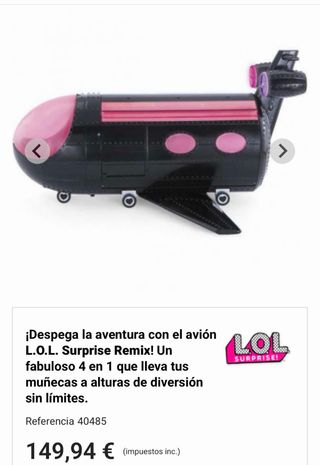 Avión LOL Surprise Remix 4 en 1