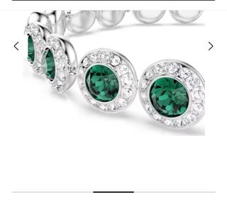 Set Swarovski Pulsera y Pendientes Verde