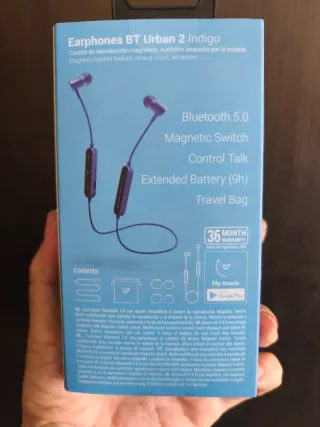 Auriculares Energy Sistem Urban 2 Bluetooth Azul