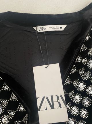 Vestito Zara a paillette nere taglia M