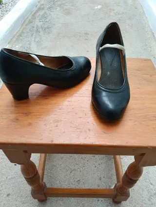 Zapatos de flamenco negros mujer