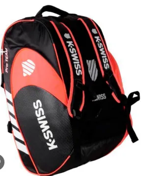 Paletero Padel K-Swiss Negro/Naranja