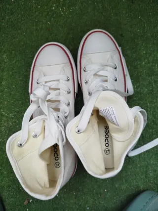 Zapatillas Mujer Caña Alta Blancas