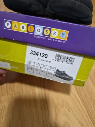 Zapatos Pablosky colegial marino T26