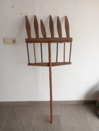 Horquilla de madera antigua