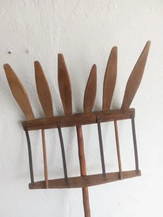 Horquilla de madera antigua