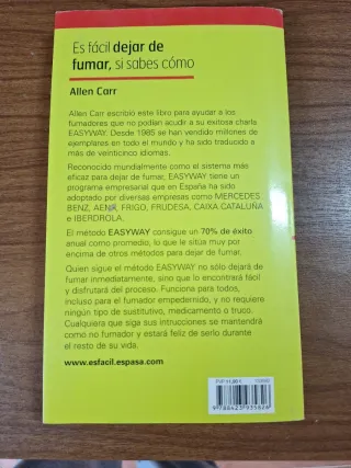 Libro Es fácil dejar de fumar, si sabes cómo