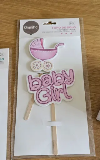 Lote artículos fiesta baby shower, revelacion .