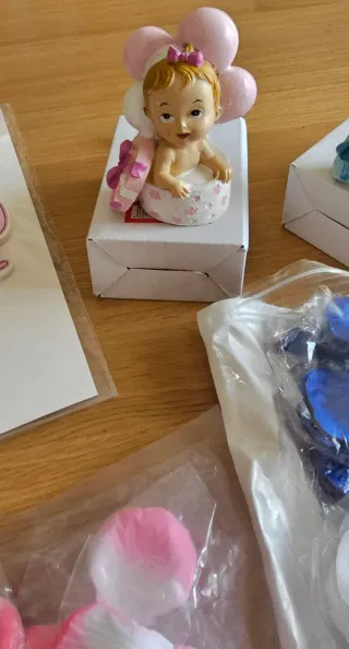 Lote artículos fiesta baby shower, revelacion .