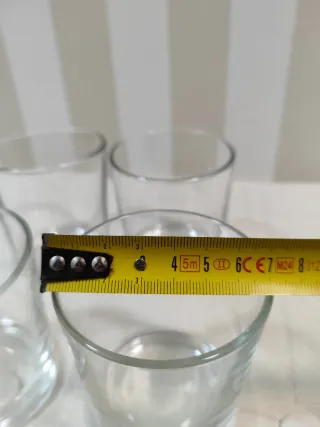 Set de 4 vasos de cristal