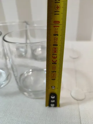 Set de 4 vasos de cristal
