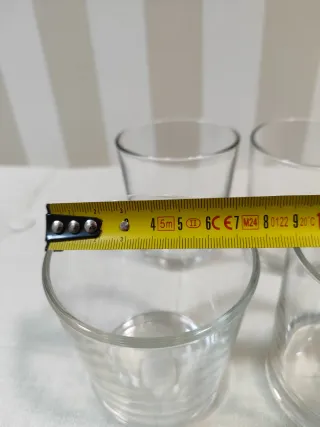 Set de 4 vasos de cristal