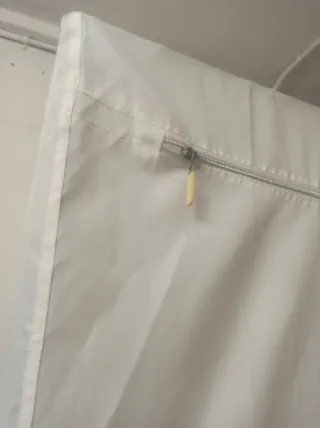 Armario de tela blanco