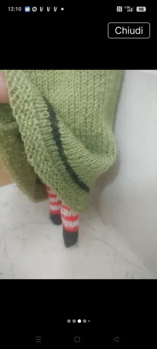 Vestito Barbie vintage lana + calze