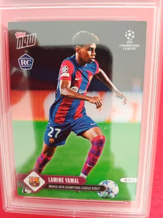Cromo Lamine Yamal 2023-24 Topps Now UCL RC