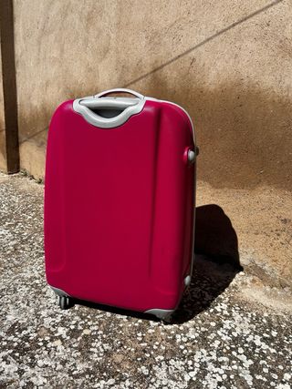 Maleta rígida rosa