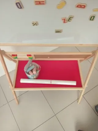 Pizarra Infantil Madera Doble Cara