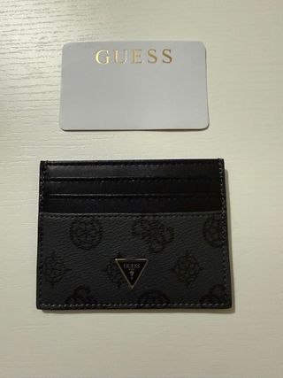 Portacartellini Guess Uomo Nero/Grigio Originale