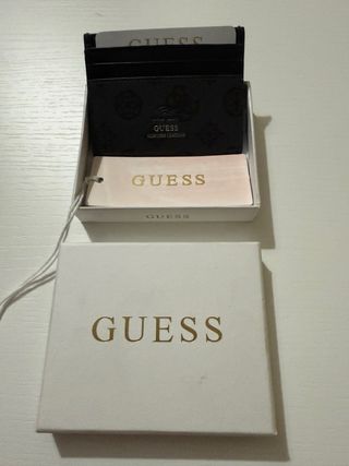 Portacartellini Guess Uomo Nero/Grigio Originale