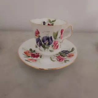 Lote 4 Tazas Porcelana Inglesa Vintage