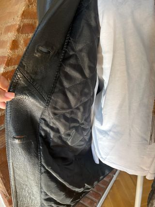 Chaqueta de piel negra Talla XL