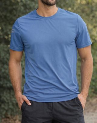 Camiseta deportiva azul