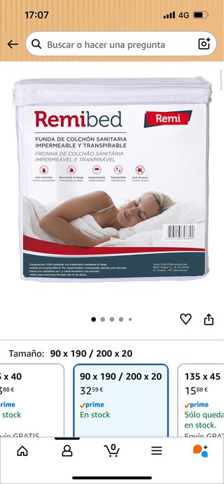 Cama 90x190cm, Colchón, Edredón y Fundas