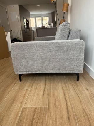 Sofá de 2 plazas gris