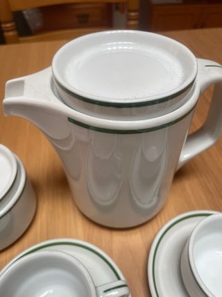 Juego de café Santa Clara 11 tazas y 12 platos ,
