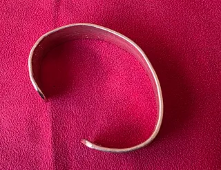 Pulsera de cobre estilo brazalete