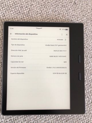 Amazon Kindle Oasis 10ª Gen