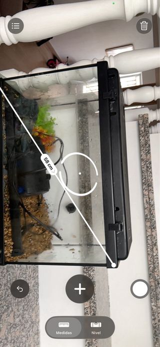 Acuario 40L Negro y Transparente