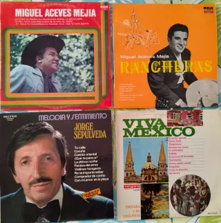 Lote 4 Vinilos Música Rancheras